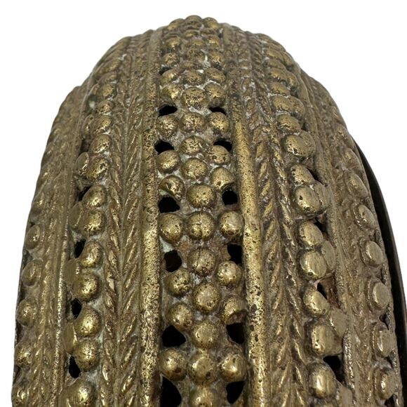 Antique 1900s North African Traditional Metal Crafted Bowl Tray Dish Hand Made - Picture 8 of 11